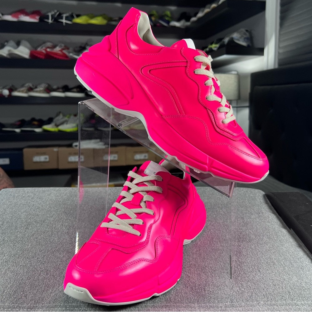 🦩GUCCI RHYTON SNEAKER ‘PINK FLUO’🦩